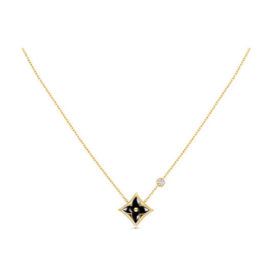 [vivabelle]STAR BLACK MOP NECKLACE