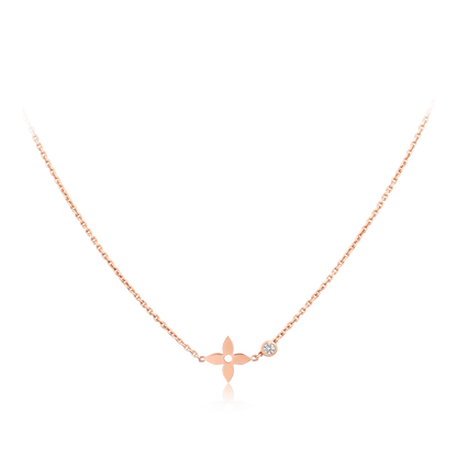 [vivabelle]BLOSSOM PENDANT PINK GOLD AND DIAMOND
