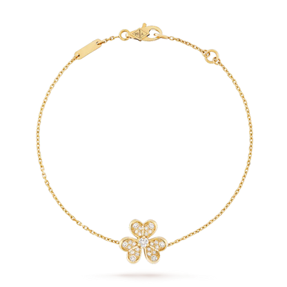[vivabelle]FRIVOLE GOLD FLOWER DIAMOND BRACELET