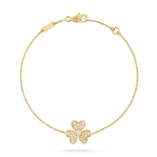 [vivabelle]FRIVOLE GOLD FLOWER DIAMOND BRACELET