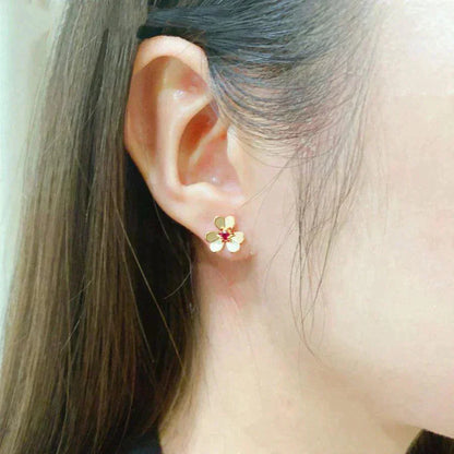 [vivabelle]FRIVOLE  FLOWER PINK EARRINGS