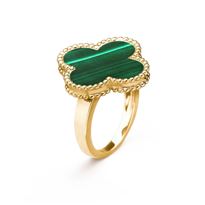 [vivabelle]CLOVER MALACHITE RING