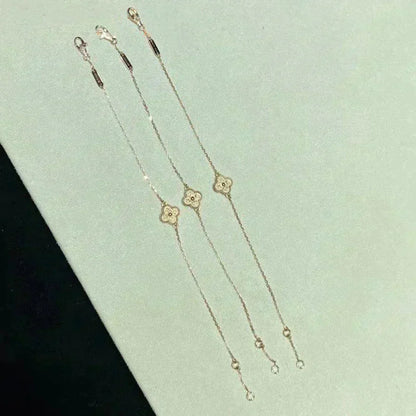 [vivabelle]CLOVER SINGLE FLOWER BRACELET