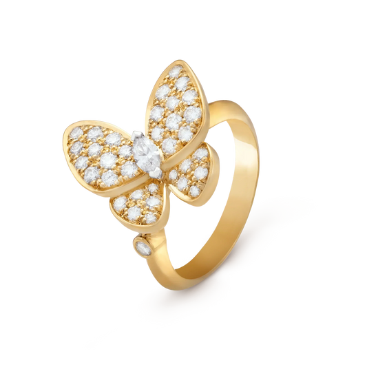 [vivabelle]BUTTERFLY DIAMOND RING