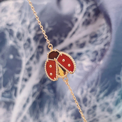 [vivabelle]LUCKY SPRING 1 MOTIF PINK GOLD BRACELET